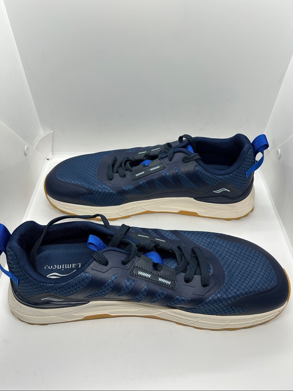 Lamincoa Blue Wide Men's Sneakers Hiking Walking Lightweight Breathable Shoe... - Picture 7 of 12